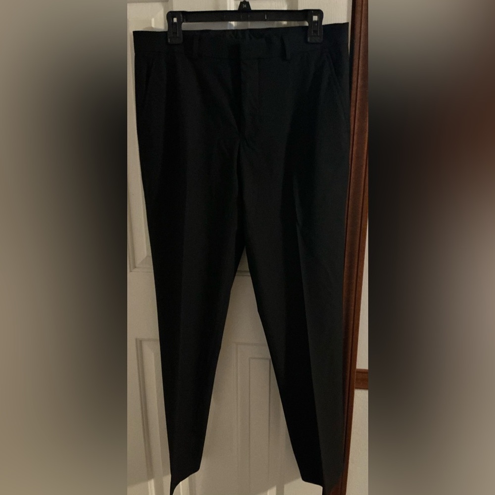 jf j.ferrar Men’s Classic Black Slim Fit Black Suit - Picture 3 of 10